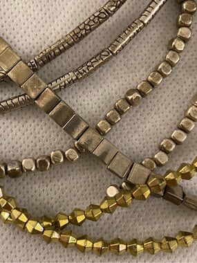 Antique Gold and Silver Bead Lot